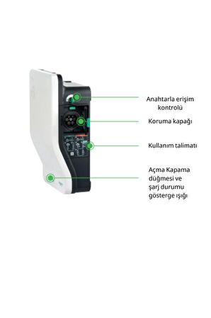 SCHNEİDER ELECTRİC ELECTRİC 22Kw Evlink Wallbox Duvar Şarj İstasyonu Evh2S22P0Ck