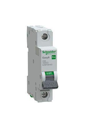 Schneider Electric EZ9F59163 1X63A 10kA C Otomatik Sigorta Easy9 Pro