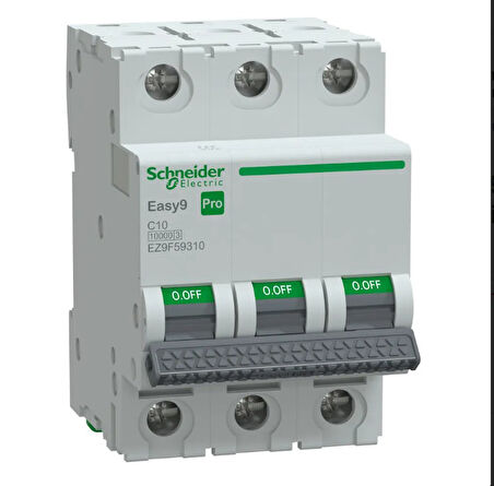 Schneider Pro 3 Faz 10A 10 KA C Tipi Sigorta  EZ9F59310