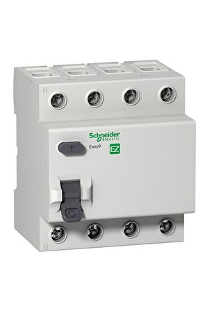 Schneider EZ9R05440, 40 Amper, 30mA, Trifaze, Kaçak Akım Koruma Rölesi, 4 Kutuplu (3 Faz+Nötr), Tip AC