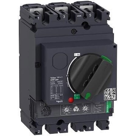 Schneider Electric GV5P150F Motor devre kesici, TeSys GV5, 3P, 150A, Icu 36kA, termal manyetik