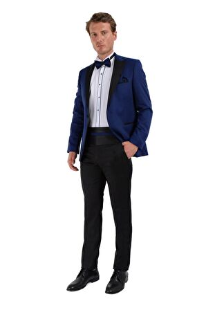  Saks Mavisi Broadway Slim Fit Damatlık Takım Elbise