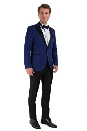  Saks Mavisi Broadway Slim Fit Damatlık Takım Elbise