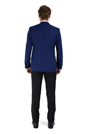  Saks Mavisi Broadway Slim Fit Damatlık Takım Elbise