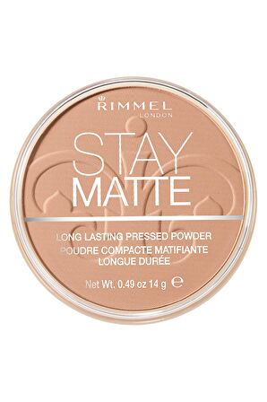 Rimmel London Pudra Stay Matte Pressed Powder 010 Warm Honey