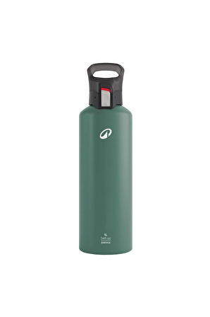 Quechua Outdoor Alüminyum Matara - 1 L - Yeşil - 500
