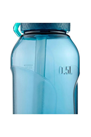 Quechua Outdoor Alüminyum Matara - Ecozen® - Pipetli / 0,5 Litre - Mavi - 900