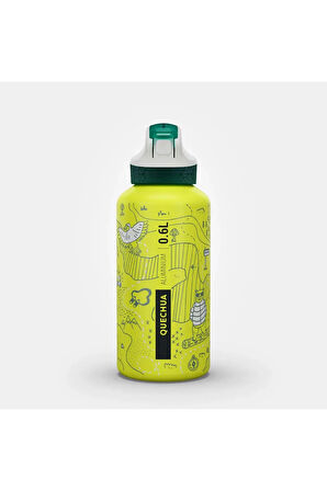 Alüminyum Matara - Pipetli / 0,6 Litre - Grafik Desenli - 900