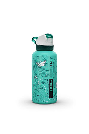 Outdoor Alüminyum Matara - Pipetli / 0,6 Litre - Grafik Desenli - 900