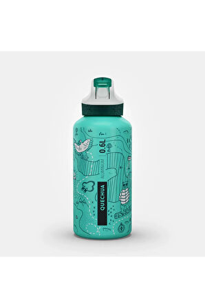 Outdoor Alüminyum Matara - Pipetli / 0,6 Litre - Grafik Desenli - 900