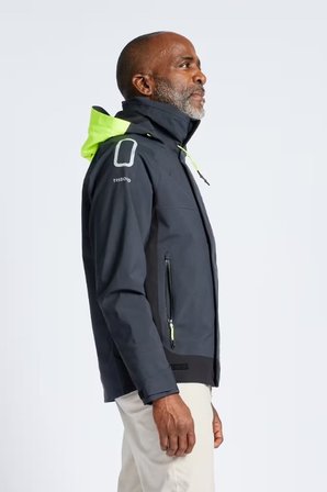 Grafit Gri Erkek Tribord Erkek Su Geçirmez ve Rüzgar Kesen Yelkenli Ceketi - Gri/Siyah - Sailing 500 Model Kodu: 8612702Grafit Gri