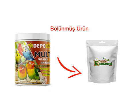 Egzotik Kuşlara Özel Multi Vitamin 100 gr bölünmüş