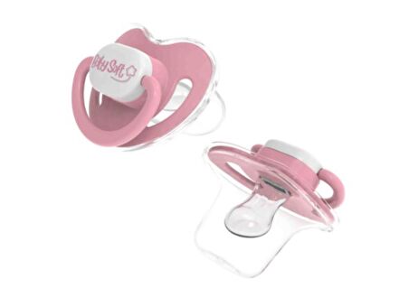 Baby Soft Kapaklı Damaklı Emzik 6-18 Ay Pembe