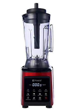 vosco CS-360C Dijital Bar Blender Pro XL (8 Bıçak) Kırmızı