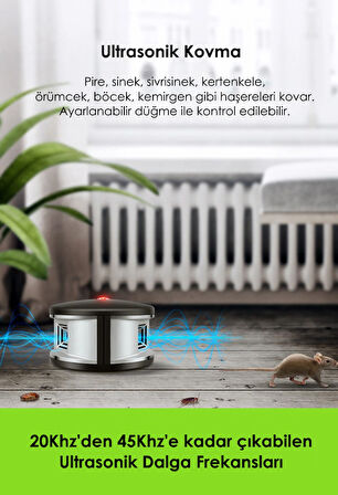 360 derece Fare Haşere Böcek Kovucu Cihaz