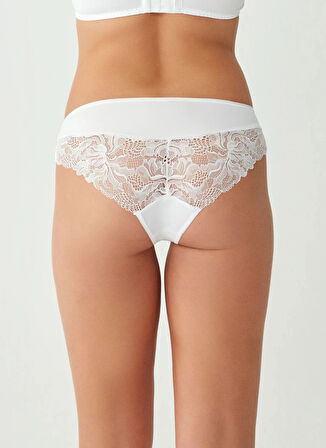 Dim Beyaz Kadın Bikini Külot D08H5