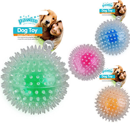 Bouncer Ball Işıklı Şeffaf Plastik Top Kedi Oyuncağı 8 cm 679-14551