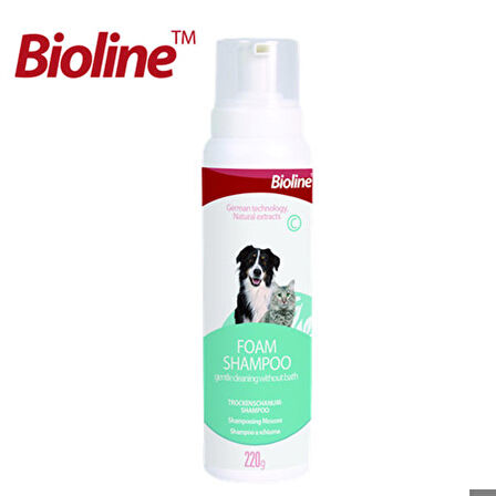 Bioline Kedi ve Köpek Köpük Şampuan 220 Gr (681-2021)