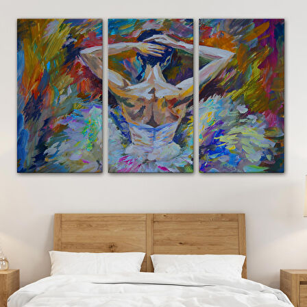 Balerin Kız Yağlıboya Görünüm Dekoratif Kanvas Duvar Tablosu-3612