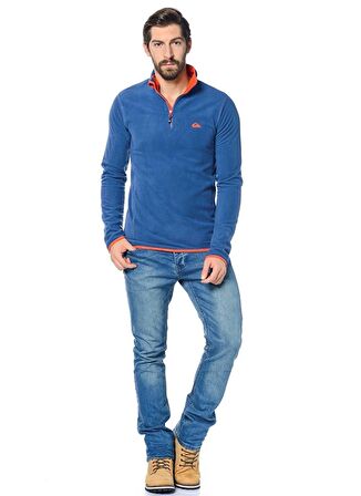 Quiksilver Lacivert Erkek Polar Sweatshırt EQYFT03163Mission HalfZip M OTLR