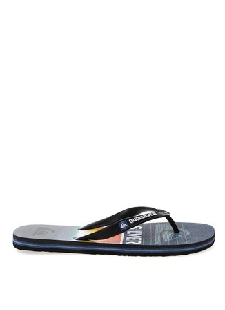 Quiksilver AQYL100792 Baskılı Kauçuk Taban Lacivert Erkek Terlik