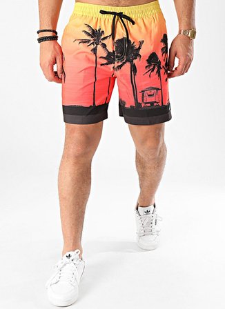 Quiksilver Pardsvly17 M Jamv Gca6 Beli Lastikli Baskılı Çok Renkli Erkek Şort Mayo
