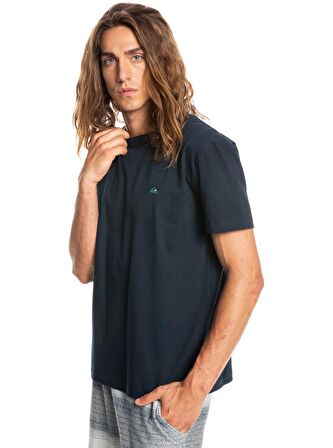 Quiksilver Bisiklet Yaka Baskılı Lacivert Erkek T-Shirt EQYKT04092 ESSENTIALS SS