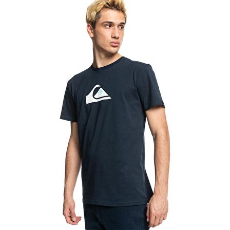 Quiksilver Bisiklet Yaka Lacivert Erkek T-Shirt EQYZT06534 COMPLOGO M TEES
