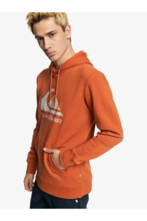 Quiksilver Kapüşonlu Normal Kalıp Baskılı Tarçın Erkek Sweatshirt