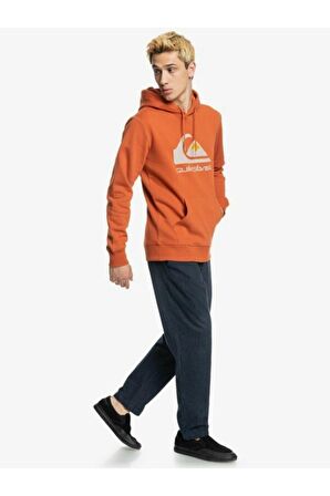 Quiksilver Kapüşonlu Normal Kalıp Baskılı Tarçın Erkek Sweatshirt