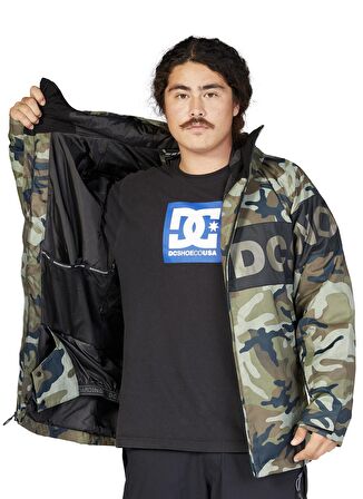 Dc Shoes Çok Renkli Erkek Kapüşonlu  Desenli Kayak Montu ADYTJ03047 PROPAGANDA JACKET