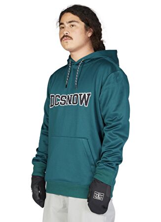 Dc Shoes Yeşil Erkek Kapüşonlu  Baskılı Kayak Montu ADYFT03343 SNOWSTAR