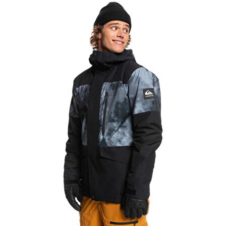 Quiksilver Mission Printed Block Erkek Su Geçirmez Snowboard Kar Montu  EQYTJ03339