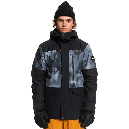 Quiksilver Mission Printed Block Erkek Su Geçirmez Snowboard Kar Montu  EQYTJ03339