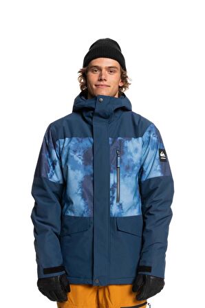 Quiksilver MISSION PRINTED BLOCK JK Erkek Snowboard Ceketi EQYTJ03339