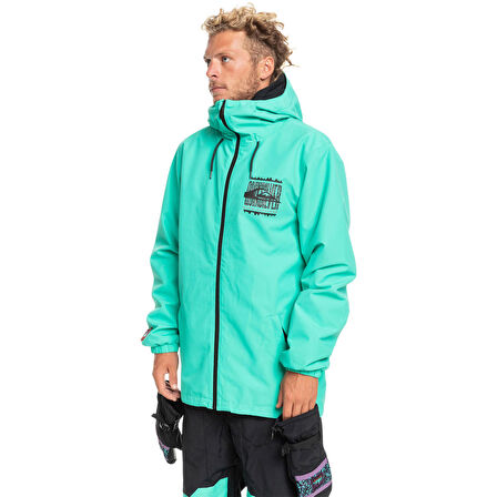 Quiksilver High In The Hood Erkek Su Geçirmez Snowboard Montu  EQYTJ03369