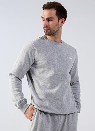 Quiksilver Gri Erkek Düz Yaka Sweatshirt EQYFT04647 ESSENTIALS M OTLR