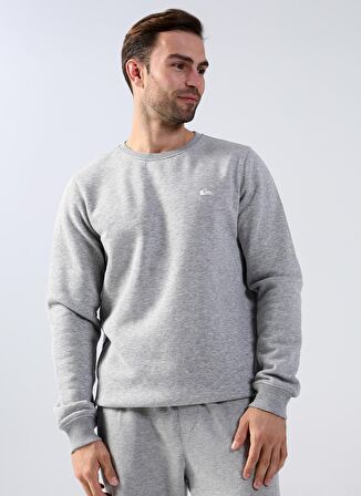 Quiksilver Gri Erkek Düz Yaka Sweatshirt EQYFT04647 ESSENTIALS M OTLR