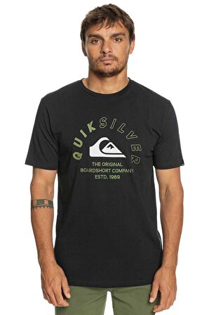 Quiksilver Bisiklet Yaka Siyah Erkek T-Shirt EQYZT07276 MIXEDSIGNALS M TEES