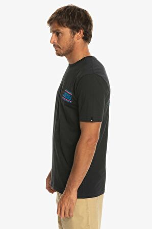 Quiksilver Bisiklet Yaka Siyah Erkek T-Shirt EQYZT07224 WARPEDFRAMES M TEES