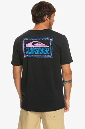 Quiksilver Bisiklet Yaka Siyah Erkek T-Shirt EQYZT07224 WARPEDFRAMES M TEES