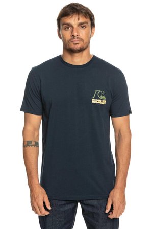 Quiksilver Bisiklet Yaka Lacivert Erkek T-Shirt EQYZT07225 RISESHINE M TEES