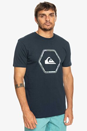 Quiksilver Bisiklet Yaka Lacivert Erkek T-Shirt EQYZT07227 INSHAPES M TEES