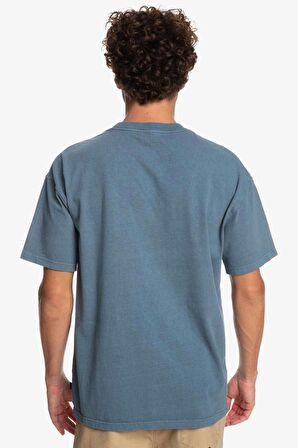 Quiksilver Bisiklet Yaka Mavi Erkek T-Shirt EQYZT07268 ORBIT M TEES