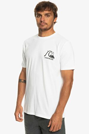 Quiksilver Bisiklet Yaka Beyaz Erkek T-Shirt EQYZT07239 THEORIGINALTEE M TEES
