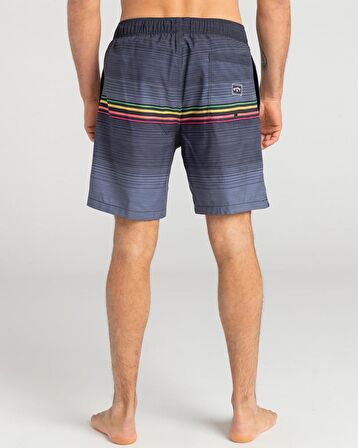 Billabong Gri Erkek Şort Mayo EBYJV00103 ALL DAY HTR STRIPE LB