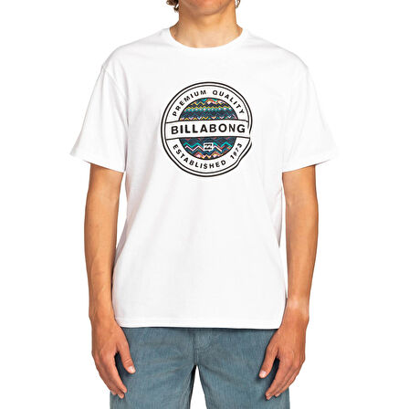 Billabong Yuvarlak Yaka Beyaz Erkek T-Shirt EBYZT00105 ROTOR FILL SS