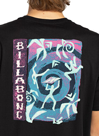 Billabong Yuvarlak Yaka Siyah Erkek T-Shirt EBYZT00110 SPIRAL SS