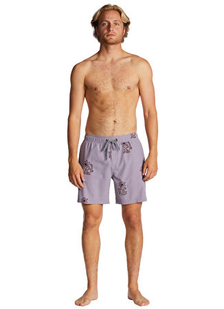 Billabong Gri Erkek Şort Mayo ABYJV00109 FLOWER DANCE LAYBACK