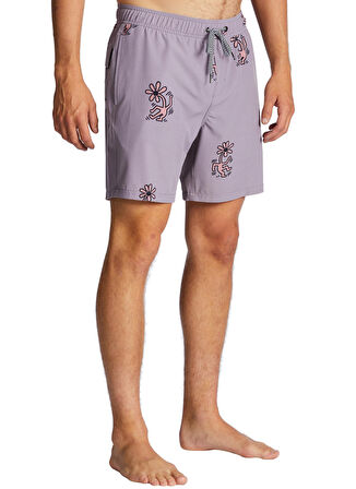 Billabong Gri Erkek Şort Mayo ABYJV00109 FLOWER DANCE LAYBACK